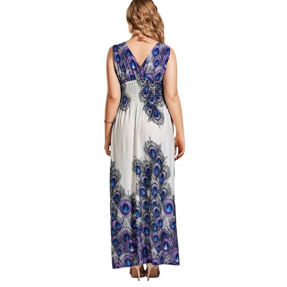 PREORDER NWT Plus Size V Neck Maxi Dress - Picture 4 of 6